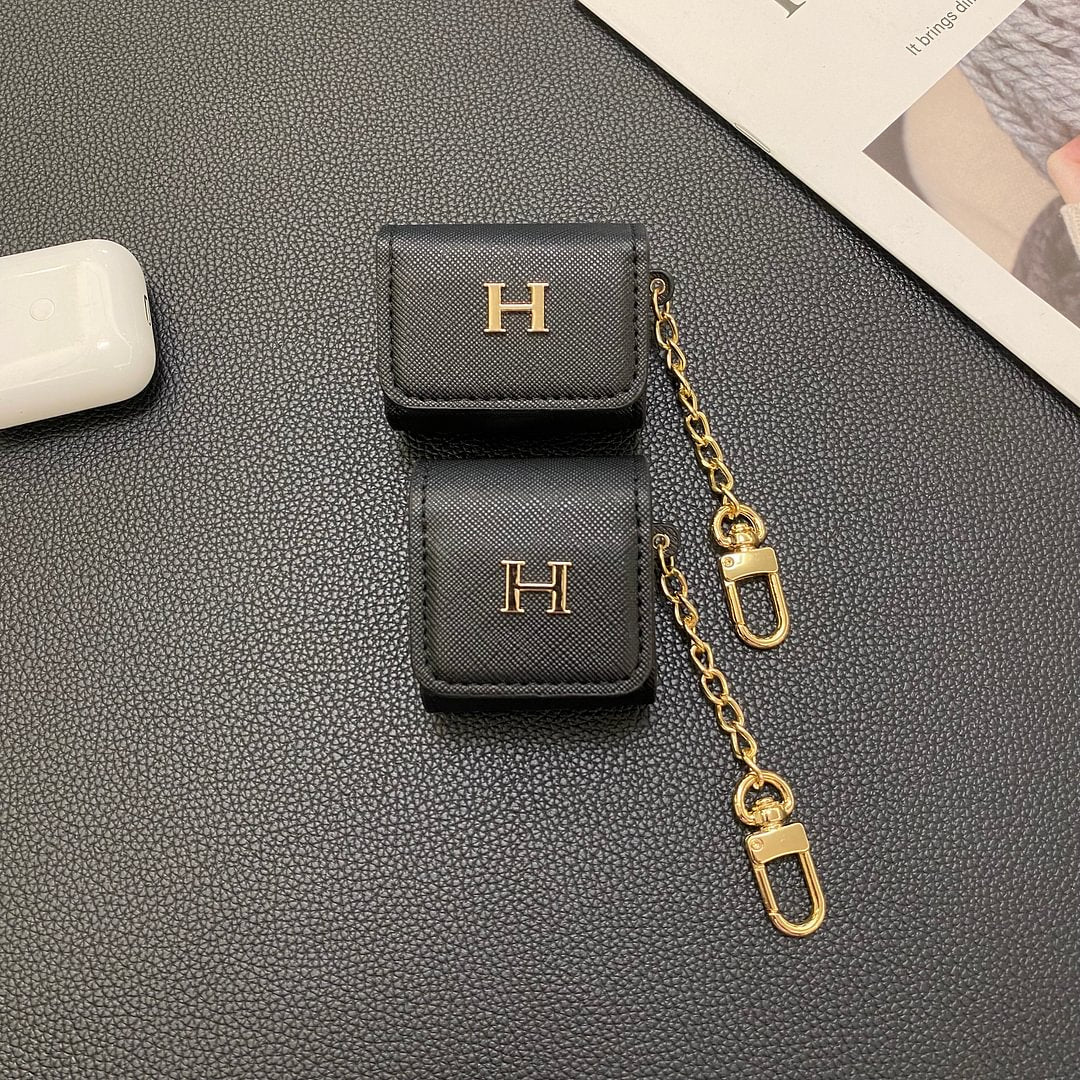 Luxury Genuine Leather Apple AirPods Protective Leather Case