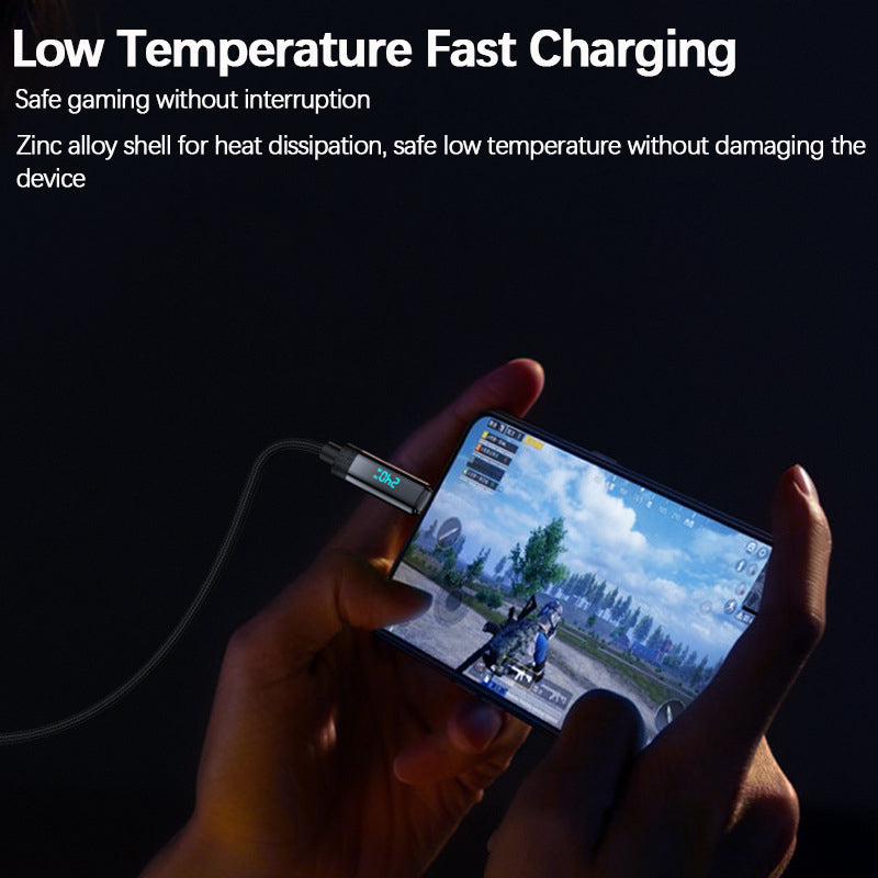 240W Fast Charging Cable with Digital Display