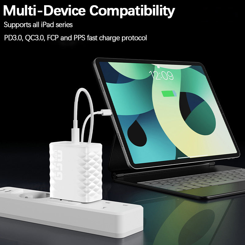 65W GaN Super Fast Charger - 3-Port Mini Power Brick