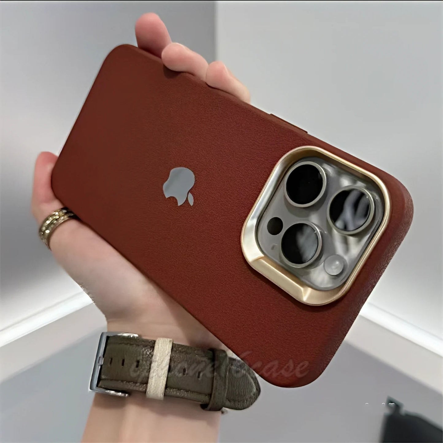 Luxury Leather Case For iPhone 13 / 12 With Magsafe