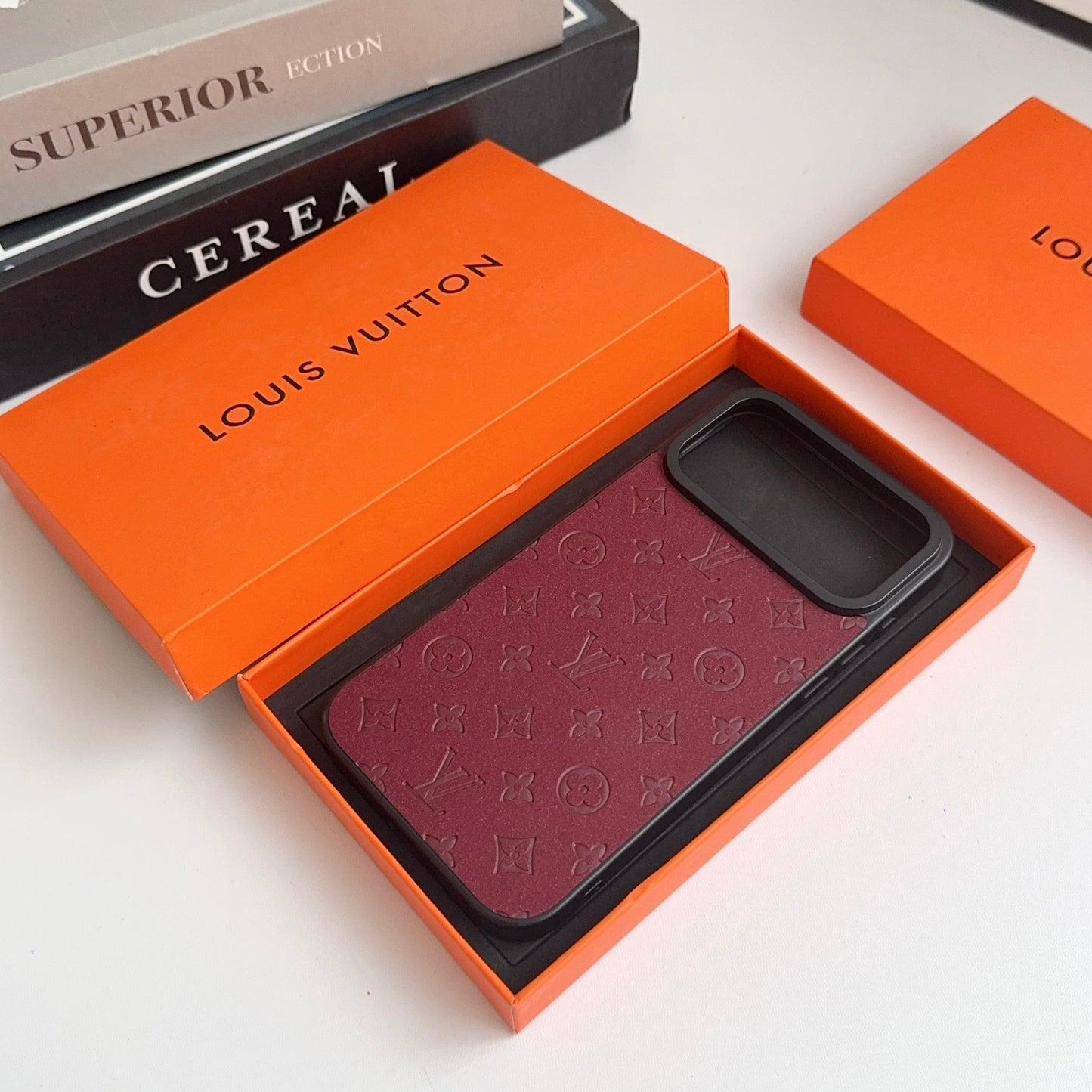 Lux LV Leather Phone Case For iPhone 17 / 16 / 15 / 14