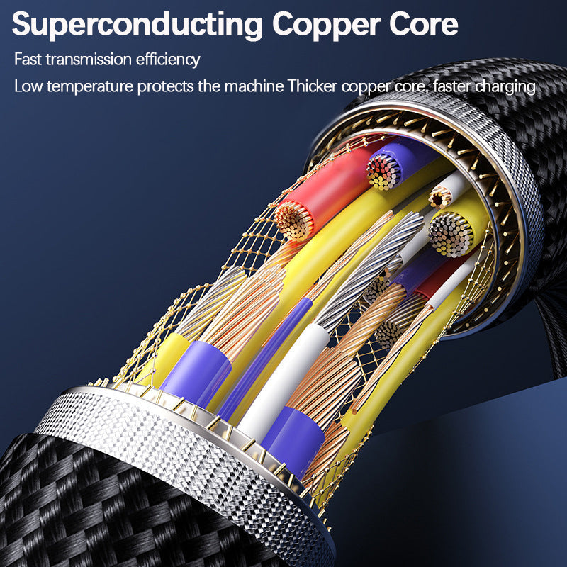 240W Fast Charging Cable with Digital Display