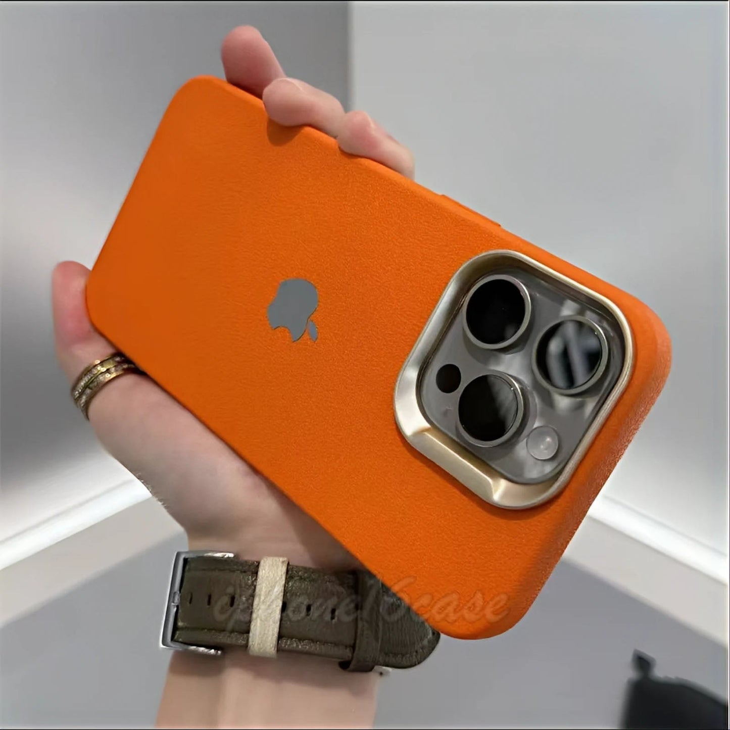 Luxury Leather Case For iPhone 13 / 12 With Magsafe