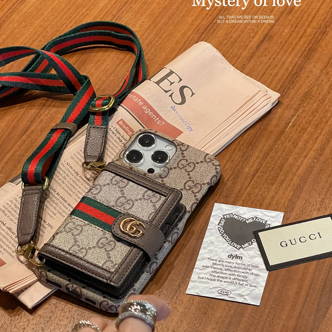 Ophidia Leather Wallet Crossbody iPhone Case Roxy New 2