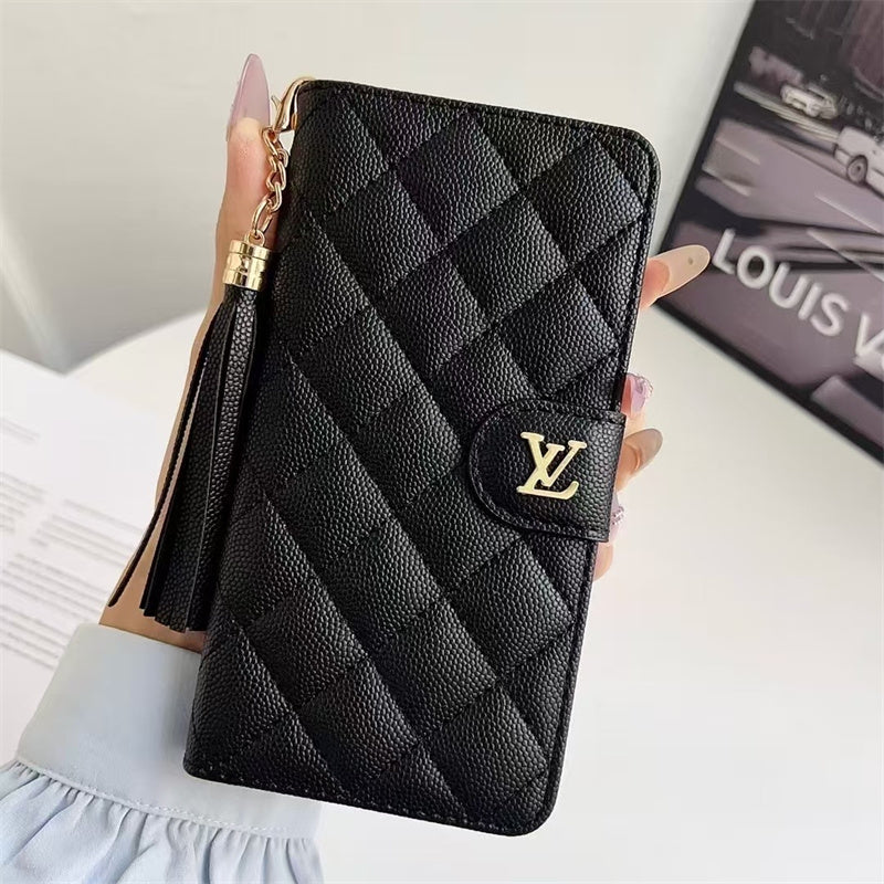 Premium Louis Vuitton Leather Wallet Leather Crossbody Bag Apple iPhone Case