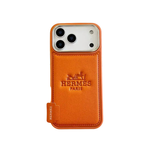Premium Tooled Leather Phone Case for iPhone 12-17