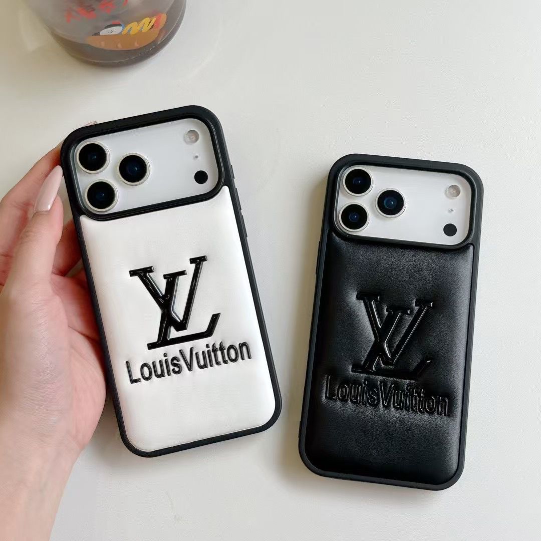 Luxury LV Leather Ultra-Slim Cover For iPhone 17/ 16 / 15 / 14