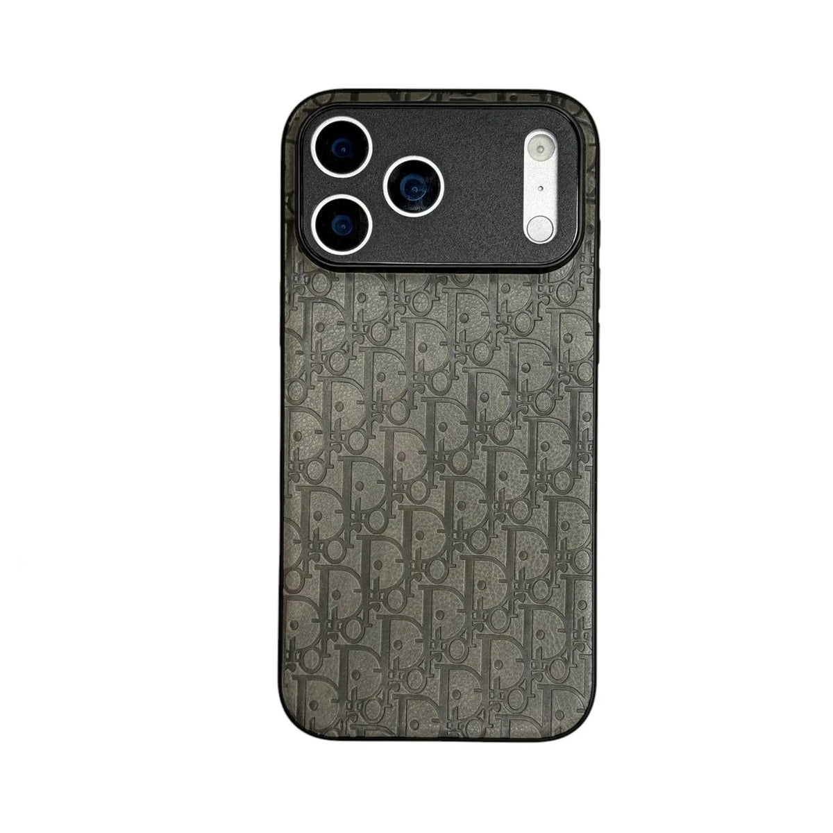 Dior Oblique Embossed Leather Case for iPhone 12-18 Pro & Pro Max