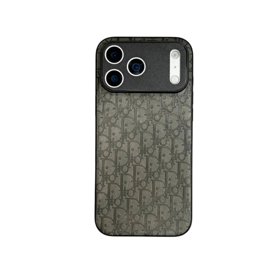 Dior Oblique Embossed Leather Case for iPhone 12-18 Series