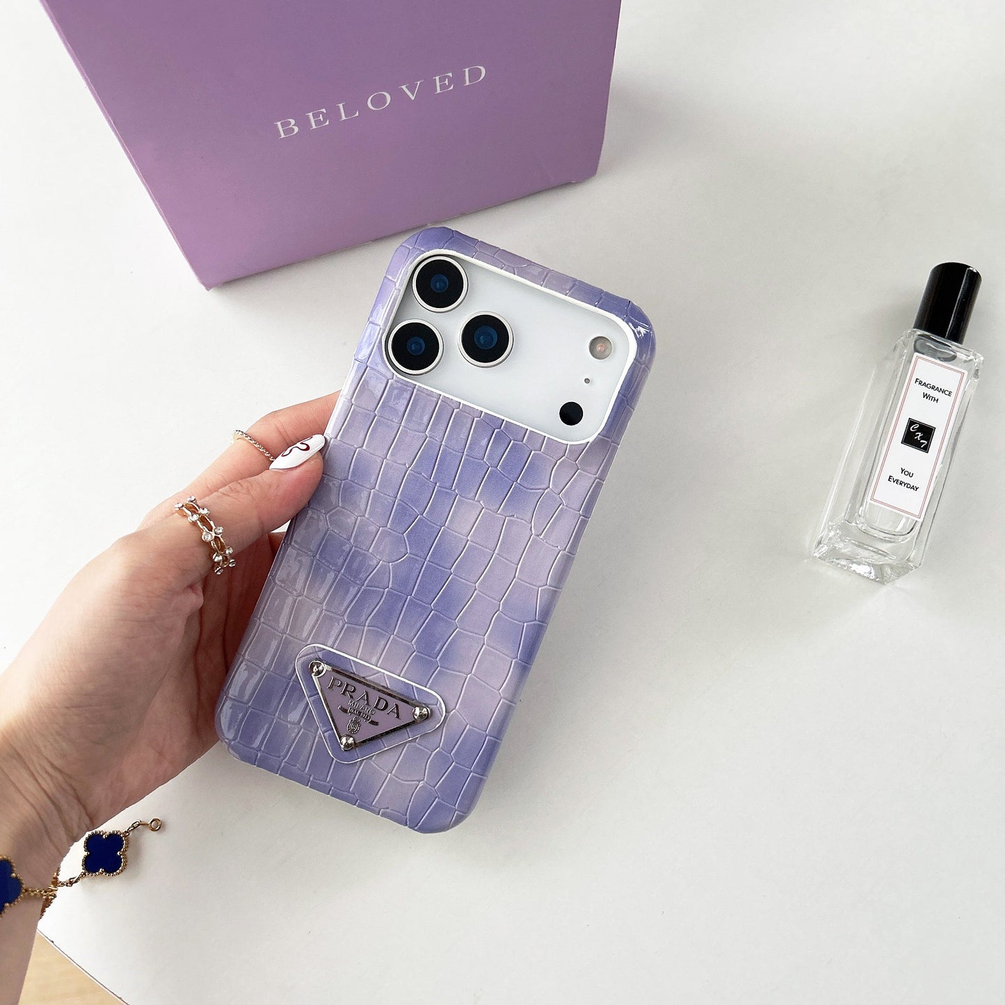 Elegant Prada Apple iPhone Case For iPhone 17 / 16 / 15 / 14