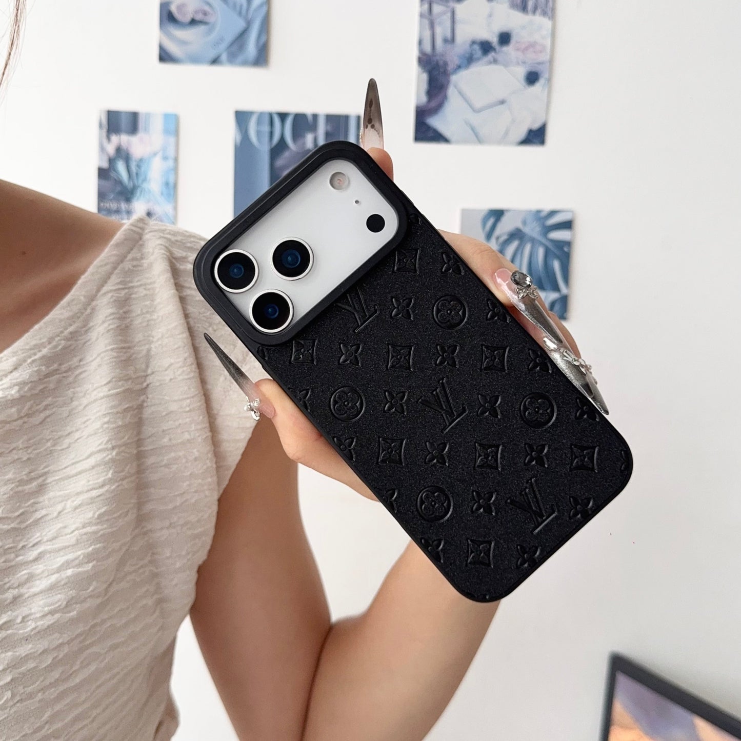 Lux LV Leather Phone Case For iPhone 17 / 16 / 15 / 14