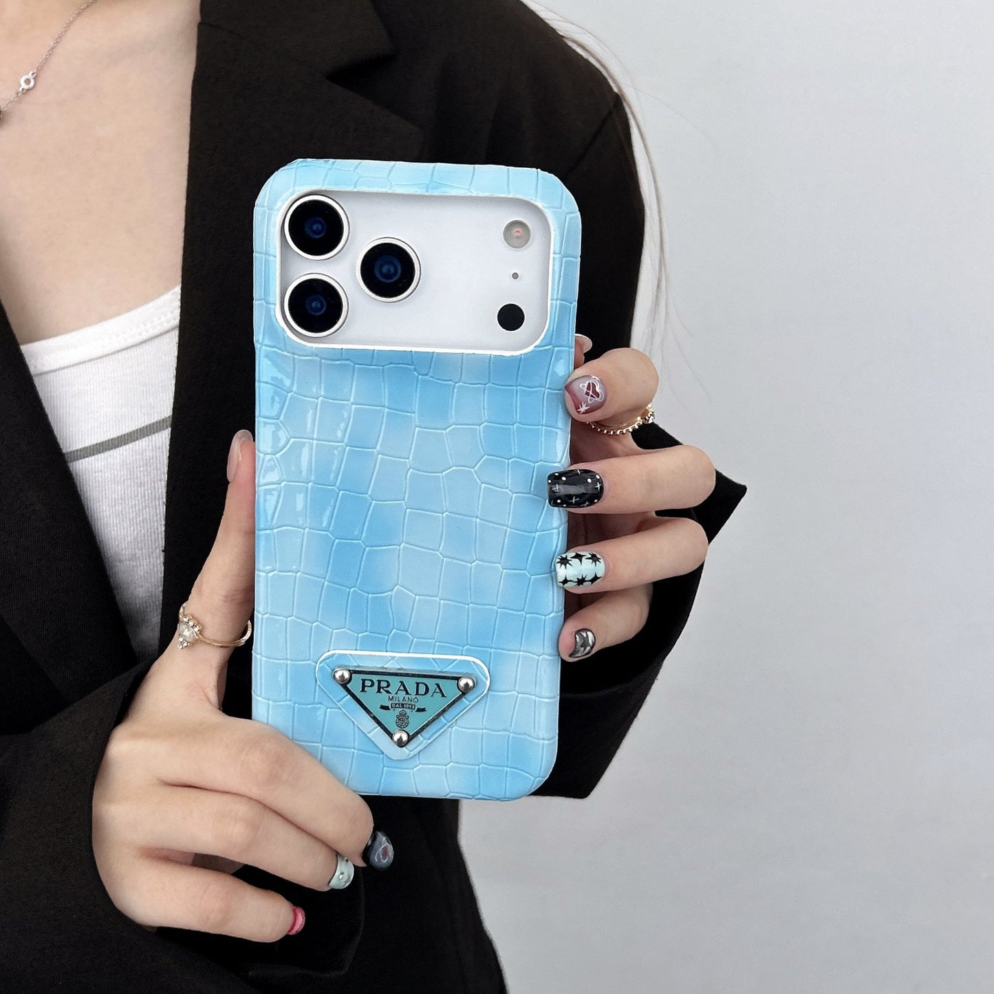 Elegant Prada Apple iPhone Case For iPhone 17 / 16 / 15 / 14