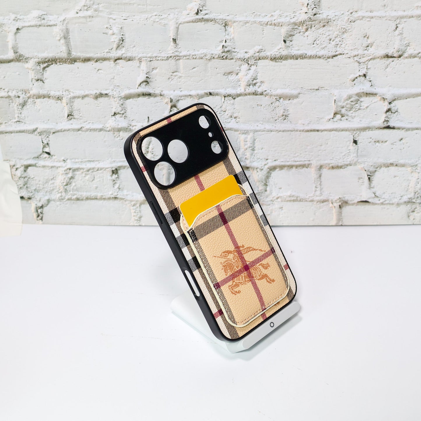 Burberry Card Holder Phone Case For iPhone 12-17