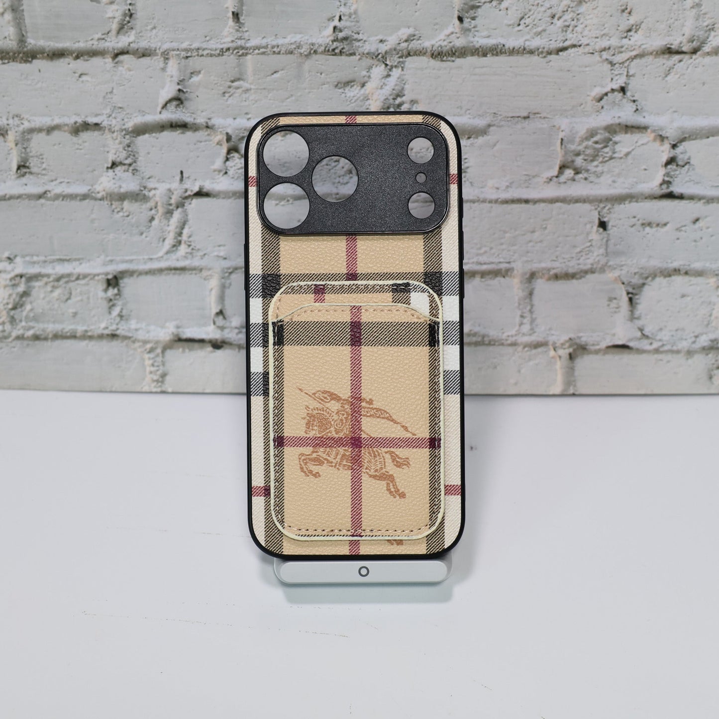 Burberry Card Holder Phone Case For iPhone 12-17