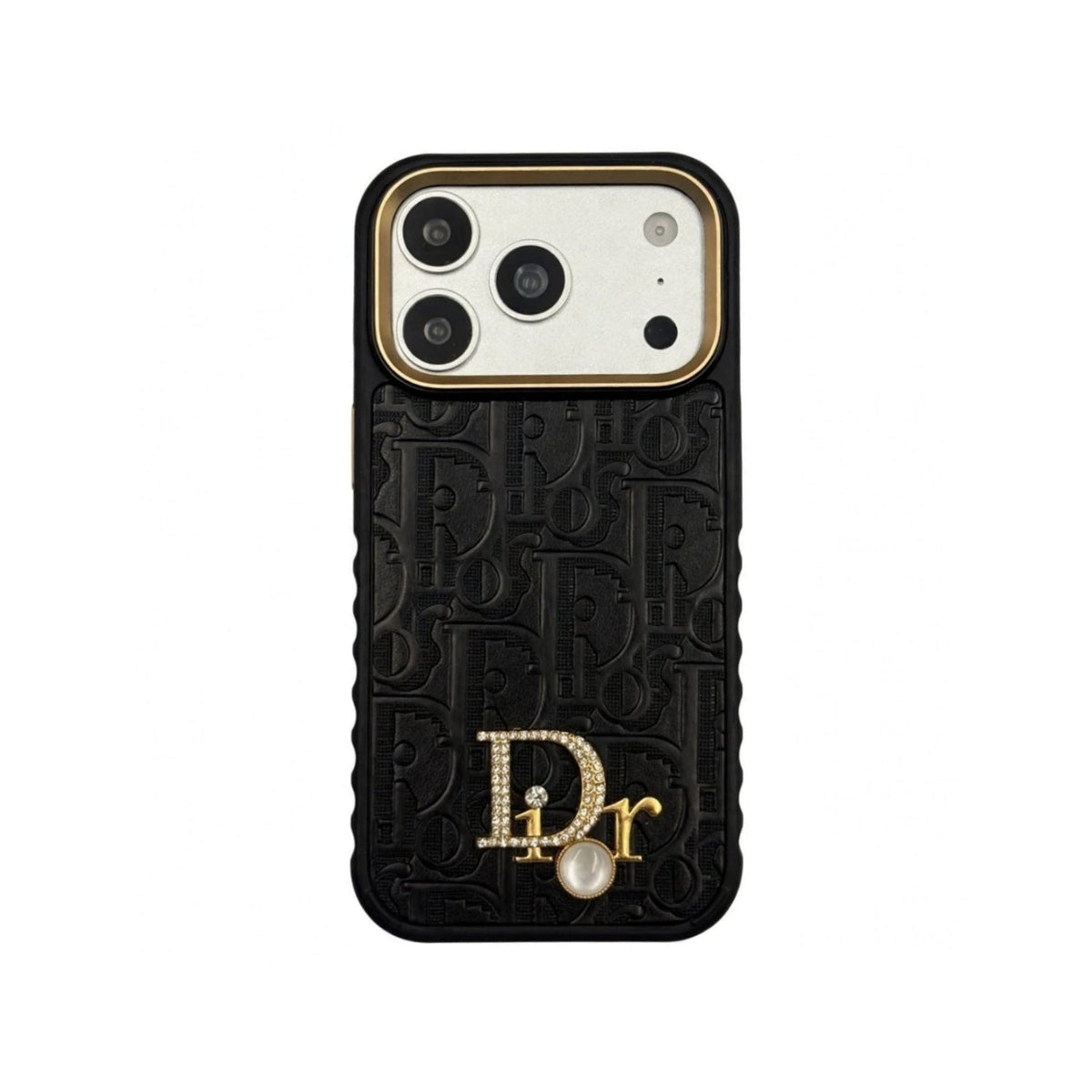 Classic Embossed Jeweled Style Emblem Case - iPhone 13-18 Pro & Pro Max