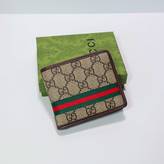 Luxury Bi Fold Web Stripe Wallet