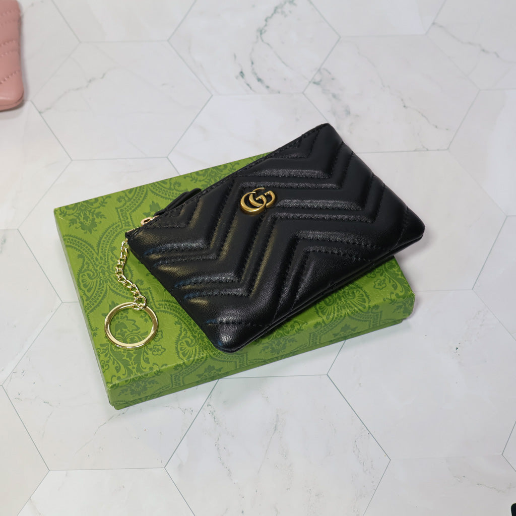 GUCCI Marmont Zipper Mini Wallet Card Holder