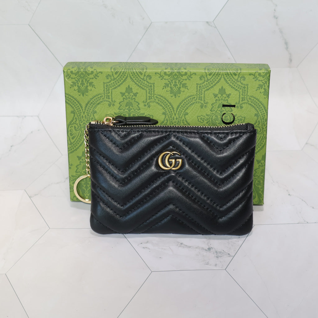 GUCCI Marmont Zipper Mini Wallet Card Holder
