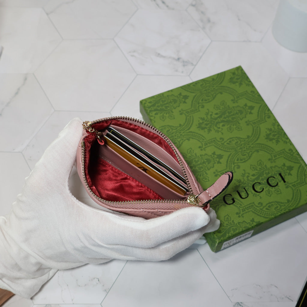 GUCCI Marmont Zipper Mini Wallet Card Holder