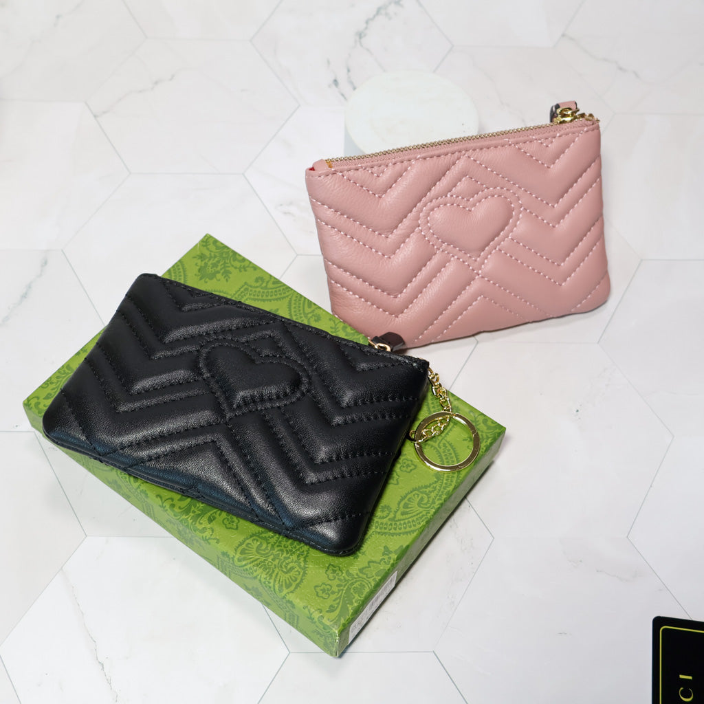 GUCCI Marmont Zipper Mini Wallet Card Holder