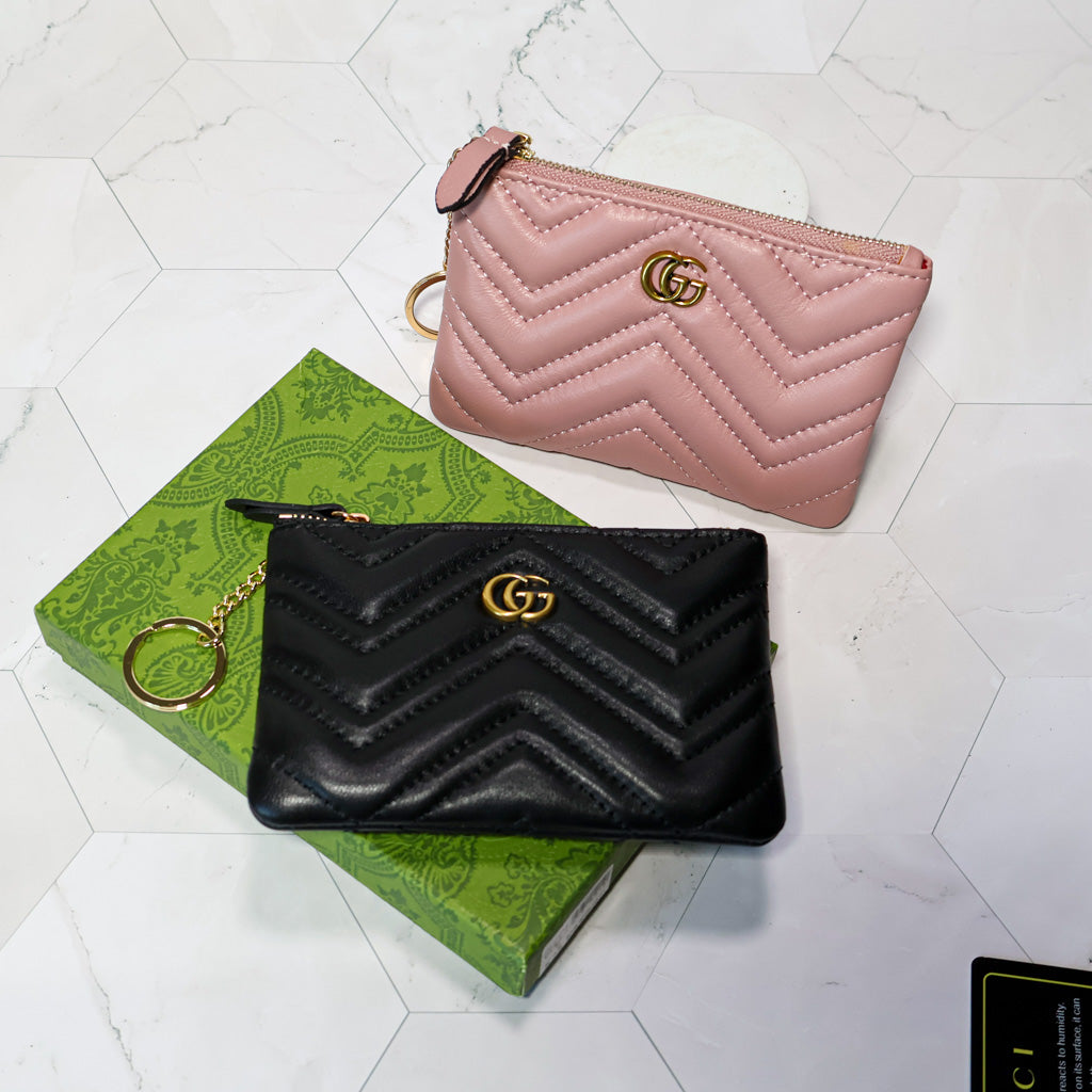 GUCCI Marmont Zipper Mini Wallet Card Holder