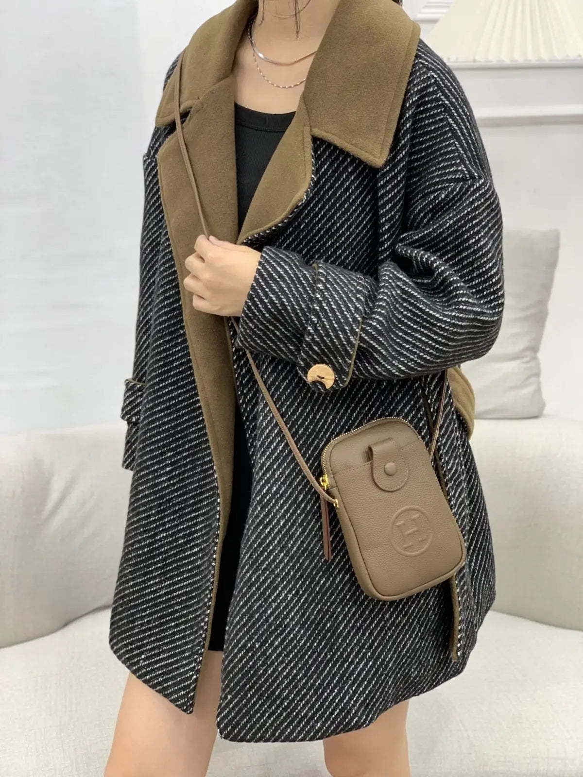 Hermes Calfskin Crossbody Bag