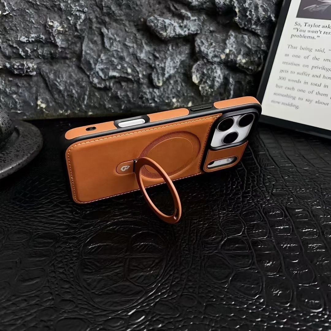 Luxurious Invisible Stand Phone Case For iPhone 17 / 16 / 15 / 14