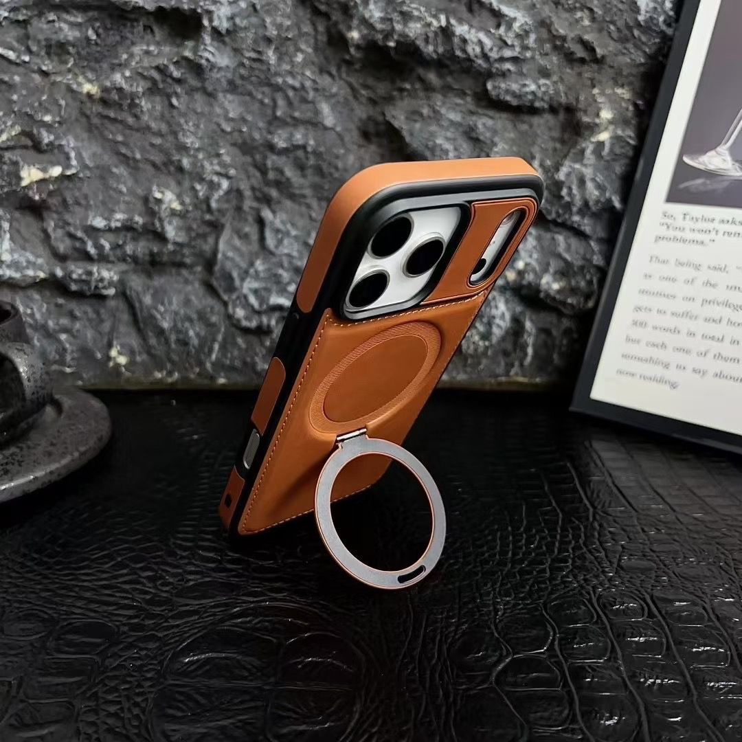 Luxurious Invisible Stand Phone Case For iPhone 17 / 16 / 15 / 14