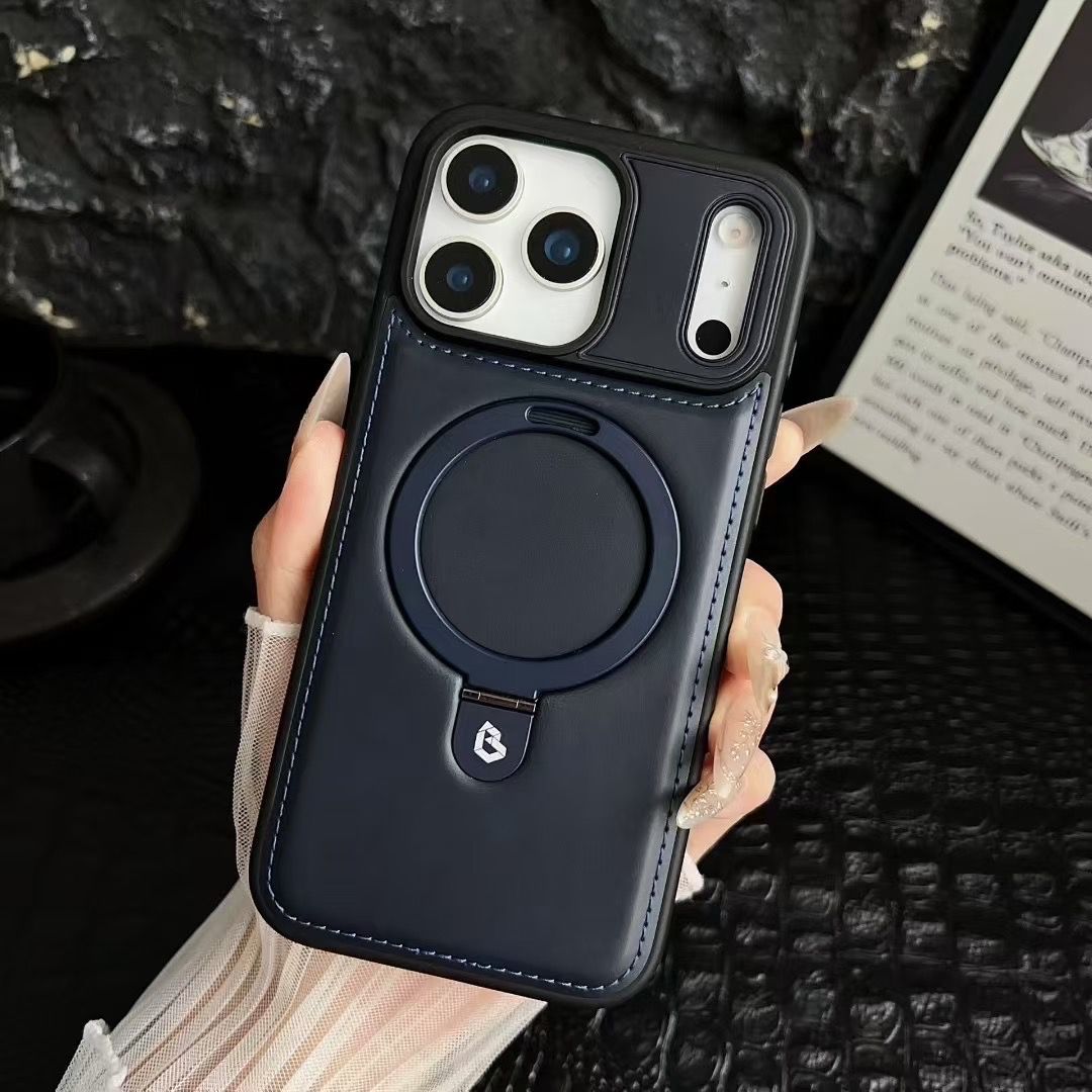 Luxurious Invisible Stand Phone Case For iPhone 17 / 16 / 15 / 14