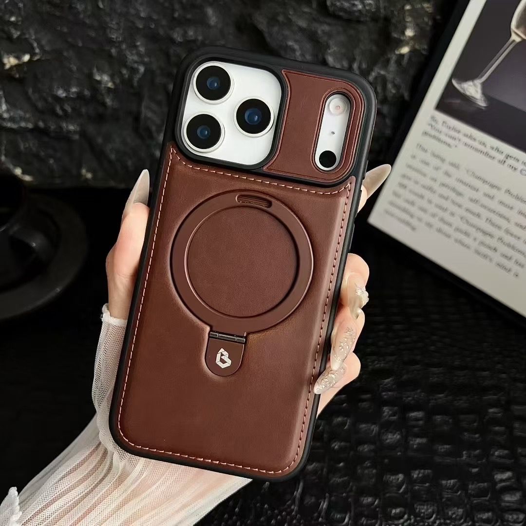 Luxurious Invisible Stand Phone Case For iPhone 17 / 16 / 15 / 14