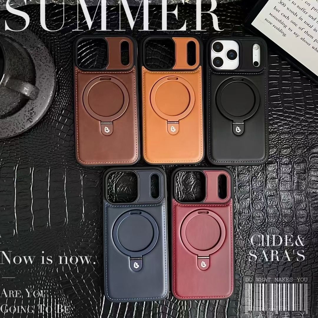 Luxurious Invisible Stand Phone Case For iPhone 17 / 16 / 15 / 14