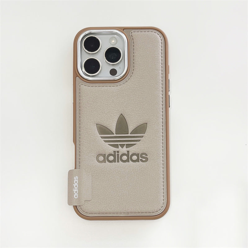Adidas Premium Leather Case for iPhone 17/ 16/ 15/ 14