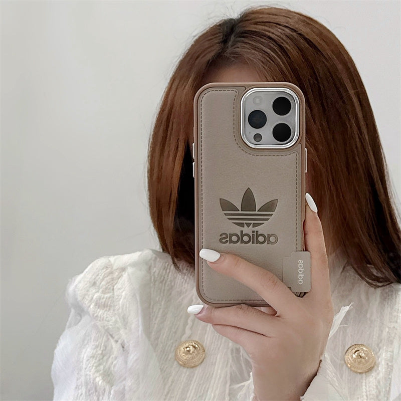 Adidas Premium Leather Case for iPhone 17/ 16/ 15/ 14