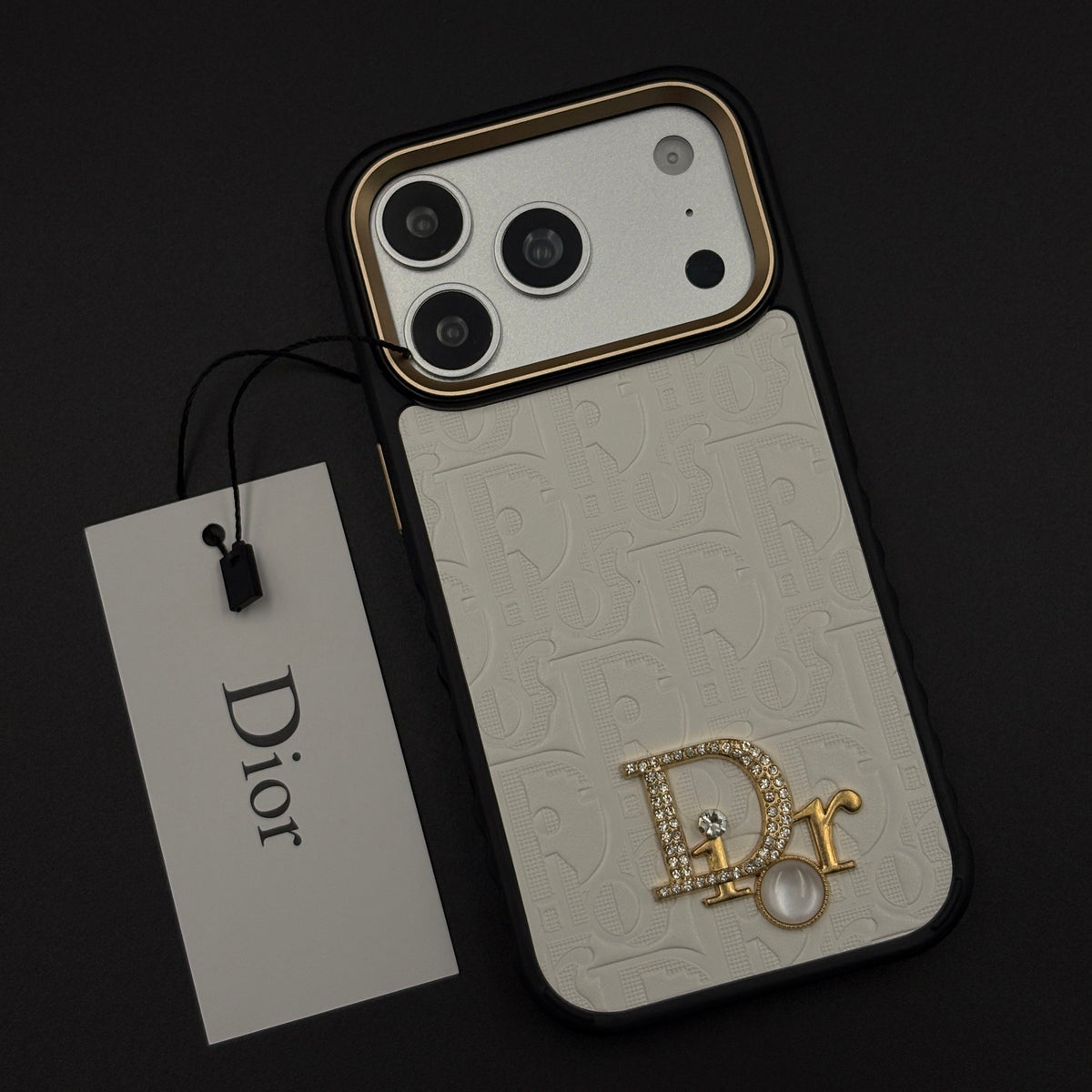 Classic Embossed Jeweled Style Emblem Case - iPhone 13-18 Pro & Pro Max
