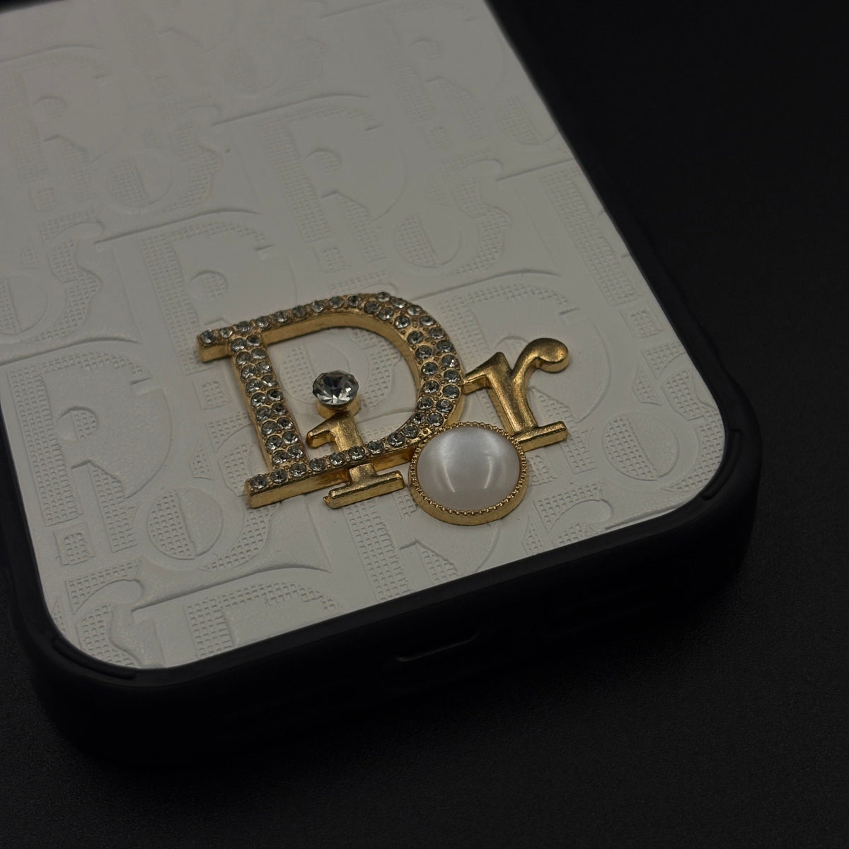 Classic Embossed Jeweled Style Emblem Case - iPhone 13-18 Pro & Pro Max