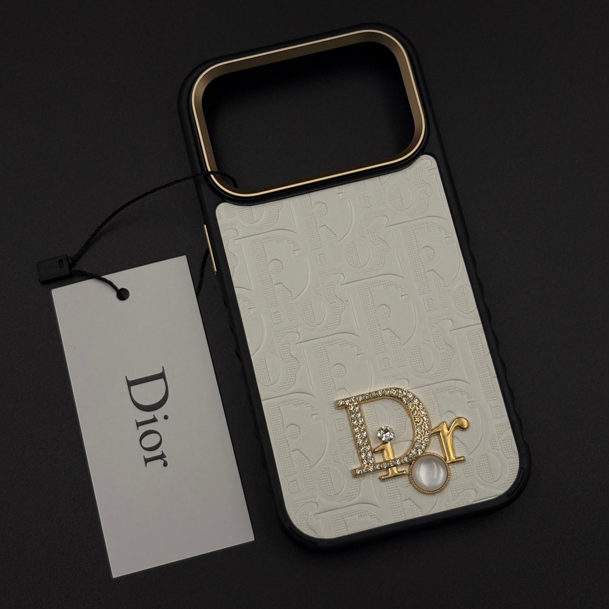 Classic Embossed Jeweled Style Emblem Case - iPhone 13-18 Pro & Pro Max