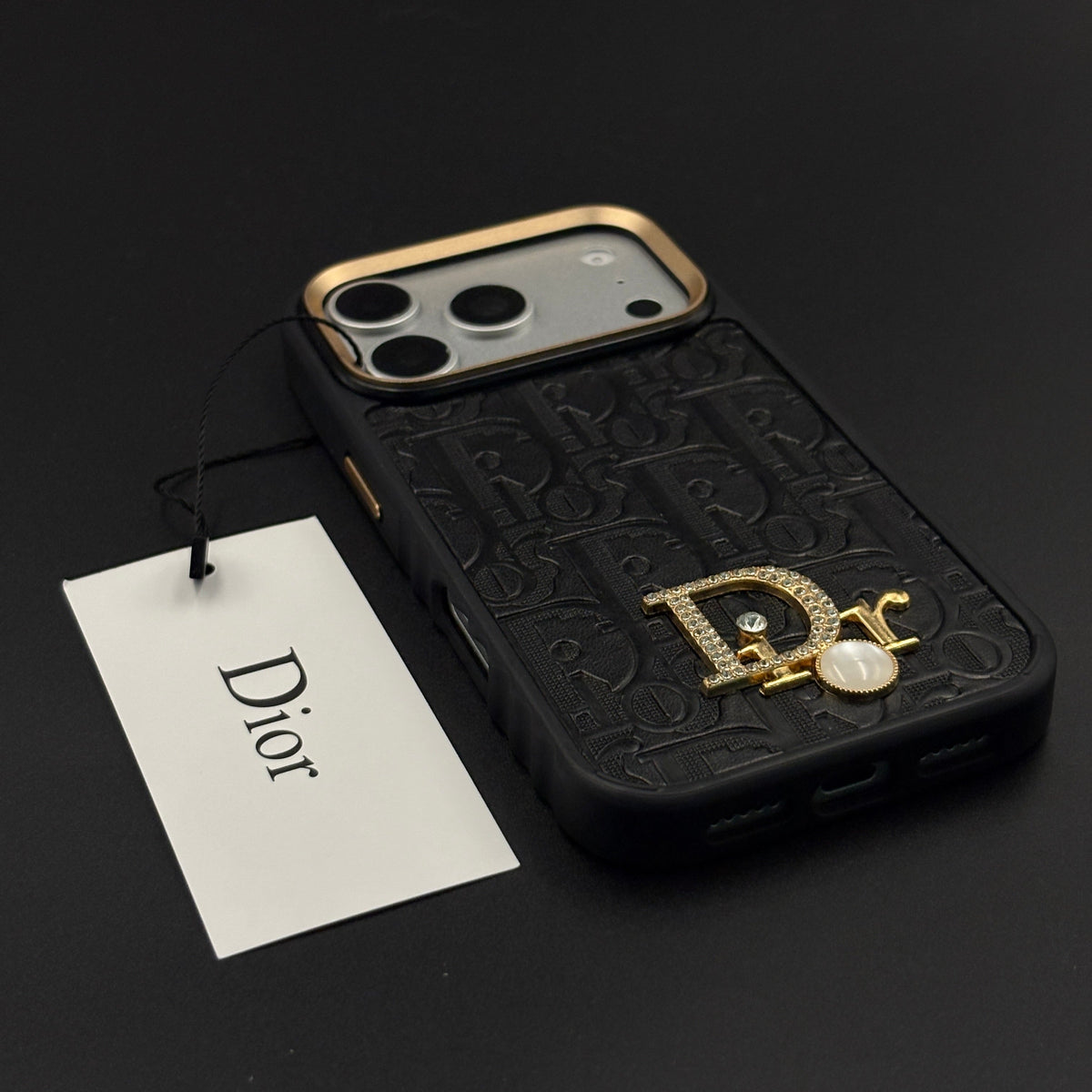 Classic Embossed Jeweled Style Emblem Case - iPhone 13-18 Pro & Pro Max