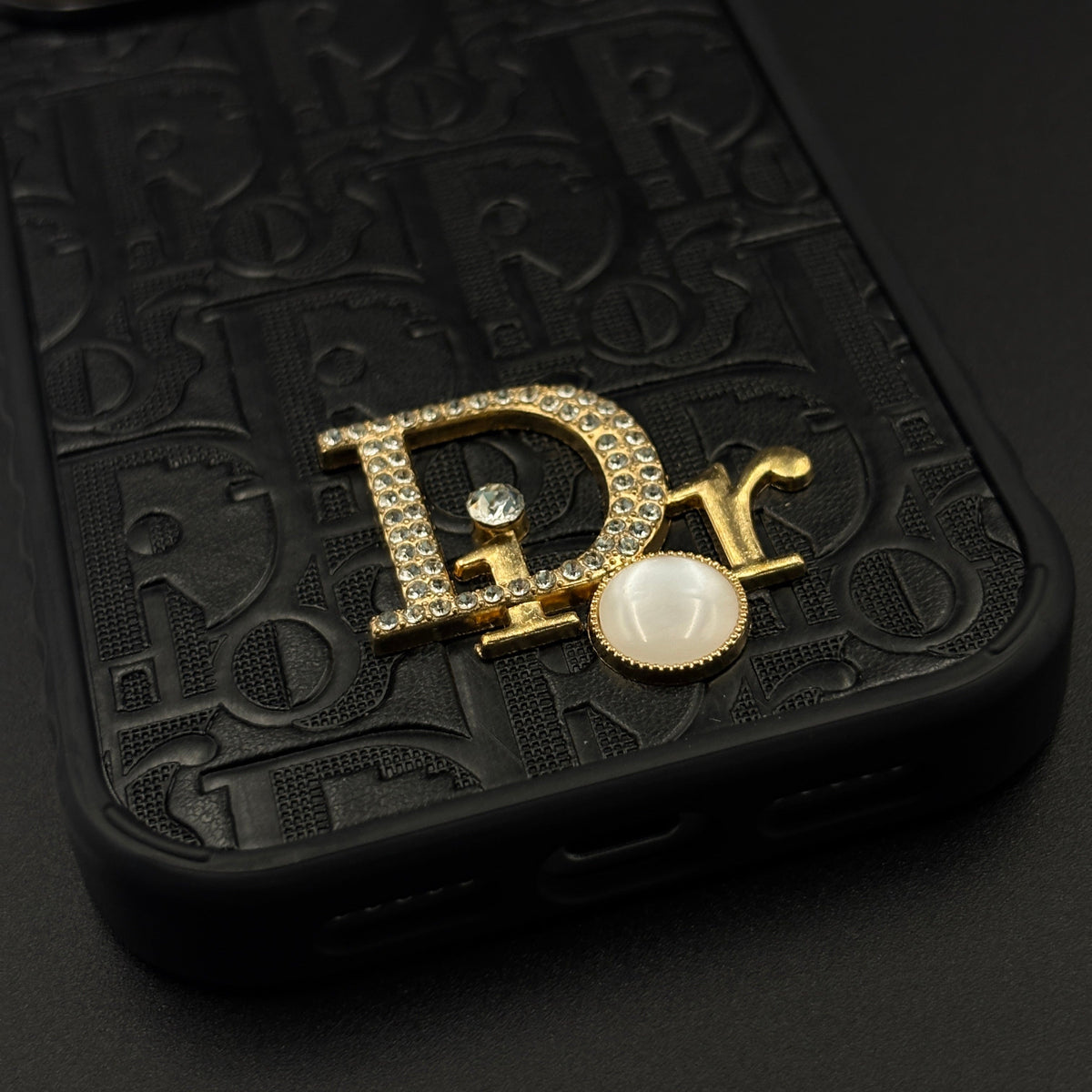 Classic Embossed Jeweled Style Emblem Case - iPhone 13-18 Pro & Pro Max