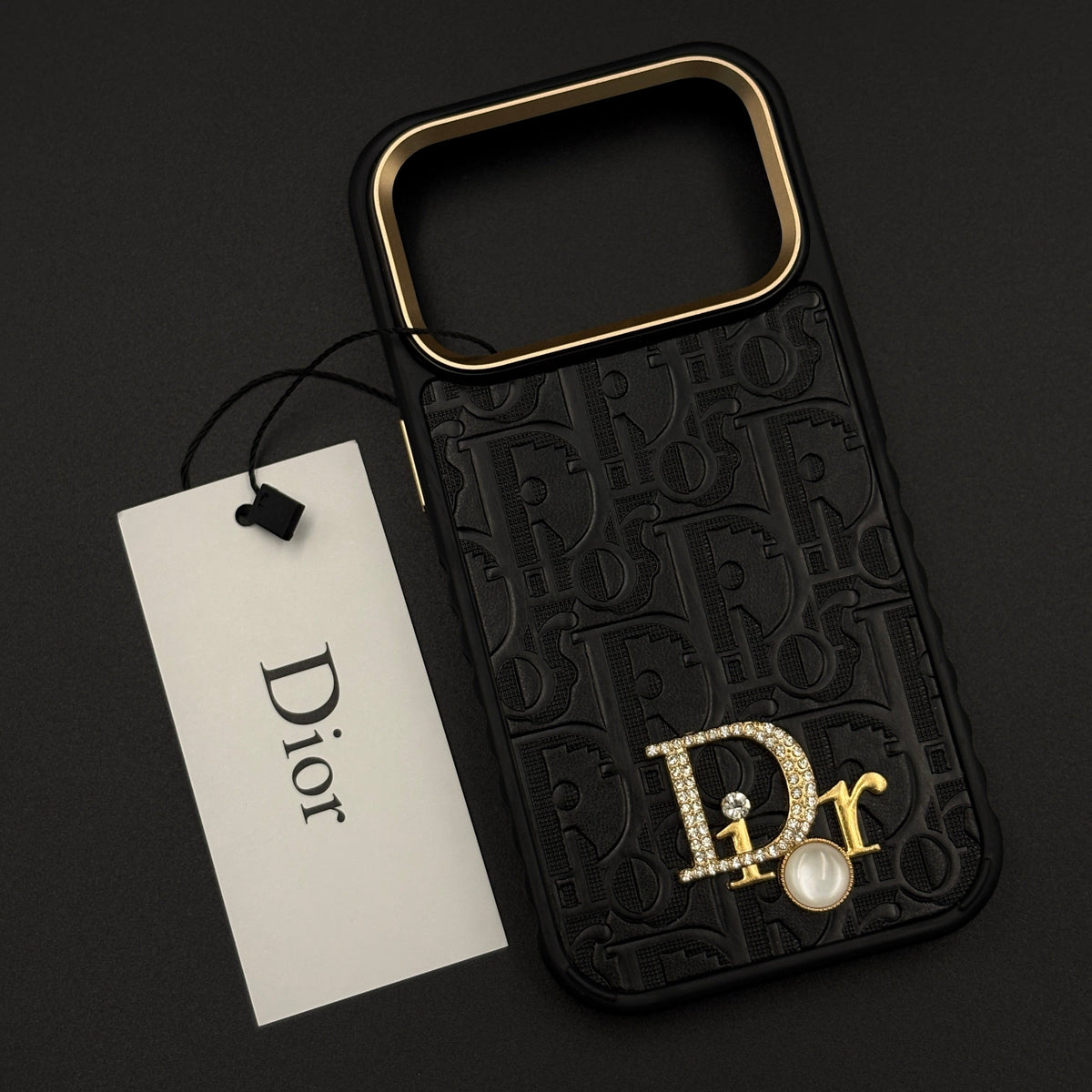 Classic Embossed Jeweled Style Emblem Case - iPhone 13-18 Pro & Pro Max