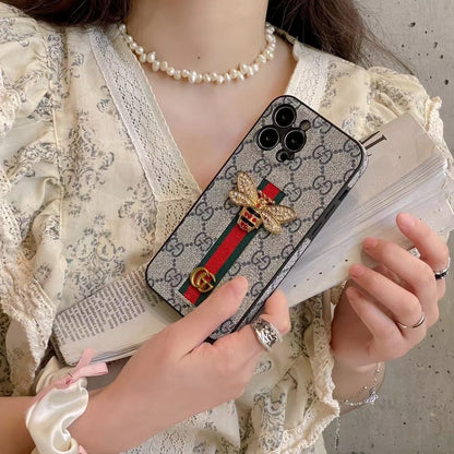 Bee Trendy Phone Case For iPhone With Hand Holder Roxy New 2