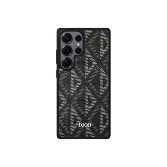 Luxury Case Geometric Monogram Design for Samsung S22 - S26 series