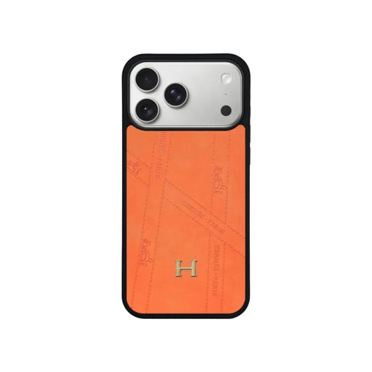 HRM Leather Minimalist Case with Contrast Border
