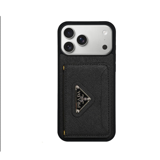 Luxury Phone Case Logo Card Holder & Lanyard For iPhone 13-18 Pro & Pro Max