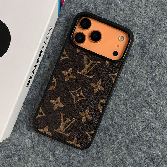 Luxury Designer Leather  Case For iPhone 17 / 16 / 15 / 14
