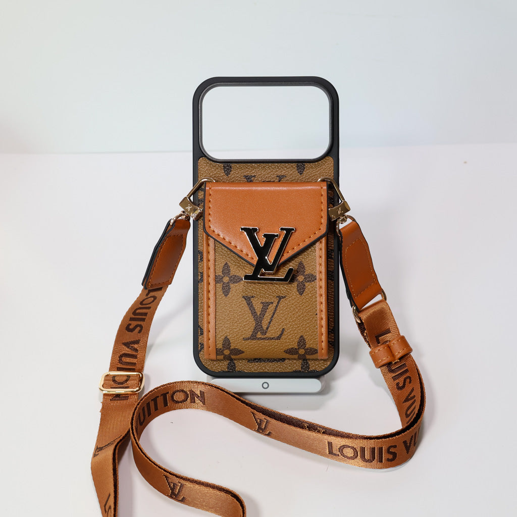 LV Crossbody Phone Case For iPhone 17 / 16 / 15 / 14