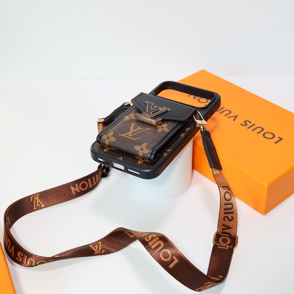 LV Crossbody Phone Case For iPhone 17 / 16 / 15 / 14