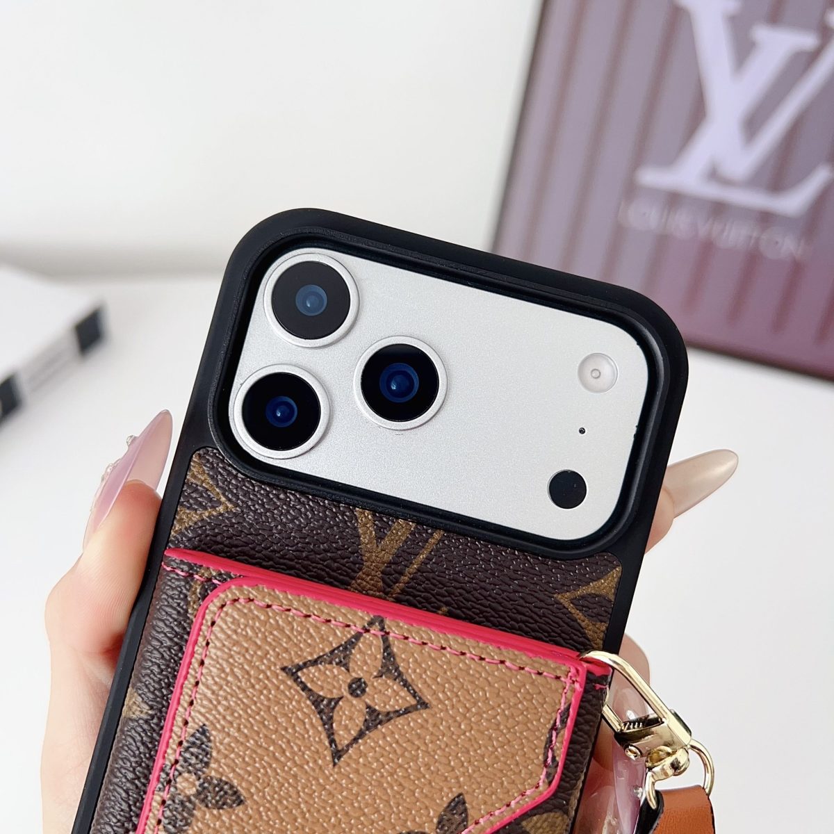 Luxury Leather Wallet Card Holder Phone Case For iPhone 13-17