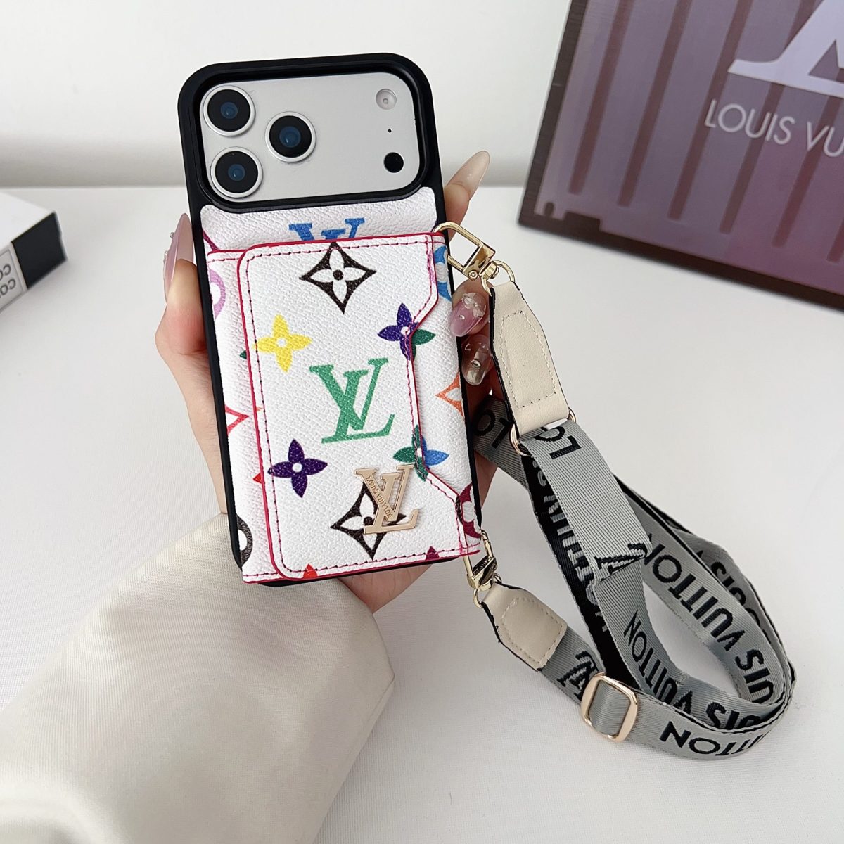 Luxury Leather Wallet Card Holder Phone Case For iPhone 13-17