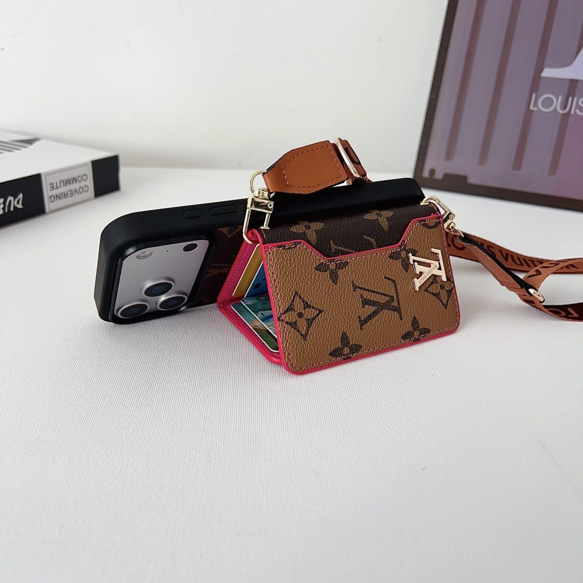 Luxury Leather Wallet Card Holder Phone Case For iPhone 13-17