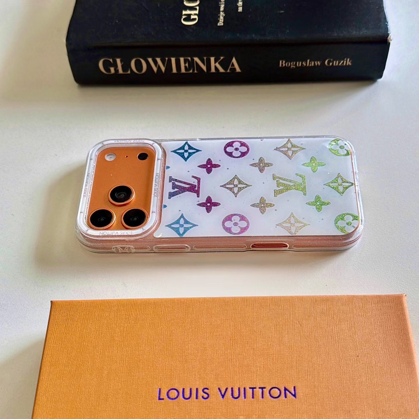 Multicolor Monogram White LV Case iPhone